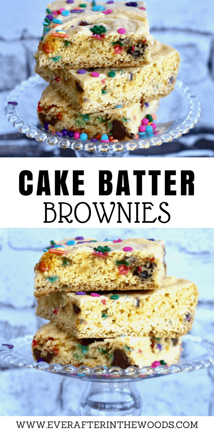 how to make cake batter brownies