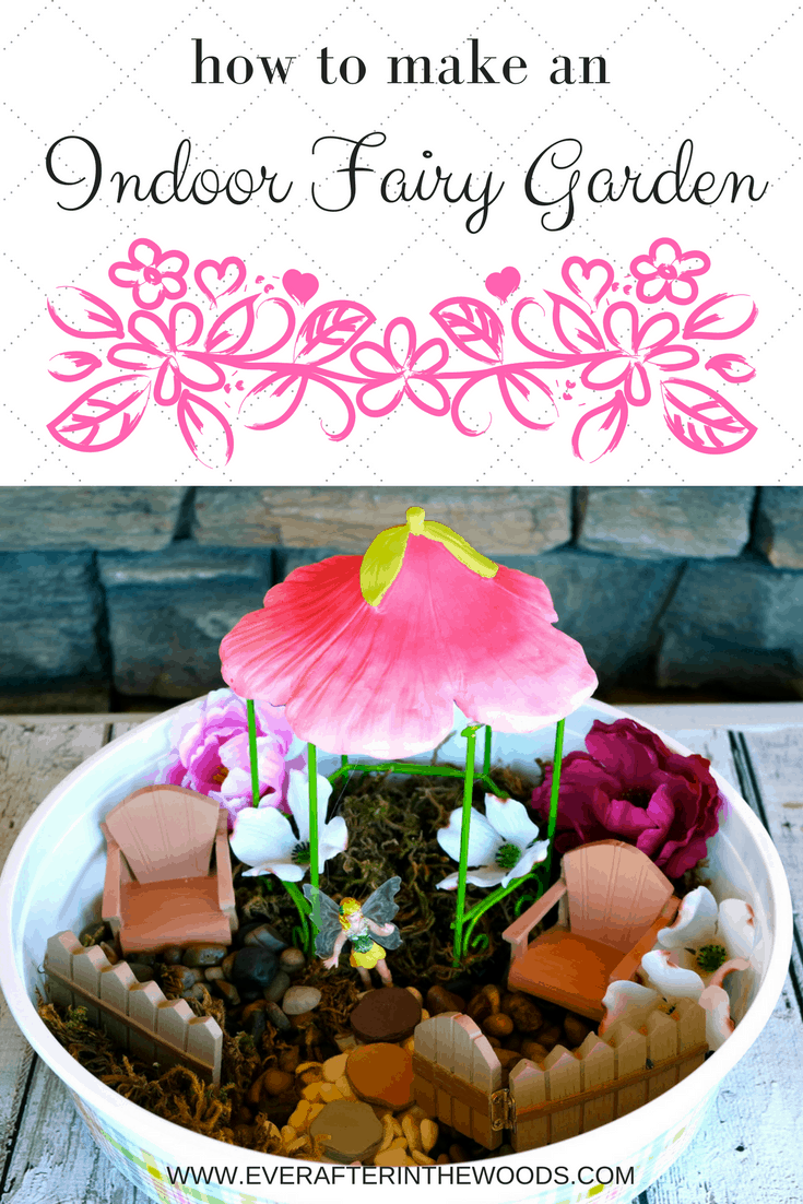 Easy indoor fairy or gnome garden for kids