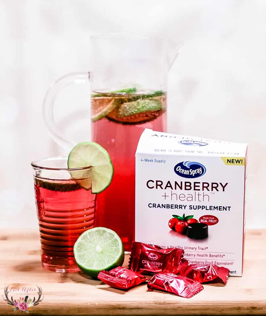 cranberry lime seltzer urinary tract health