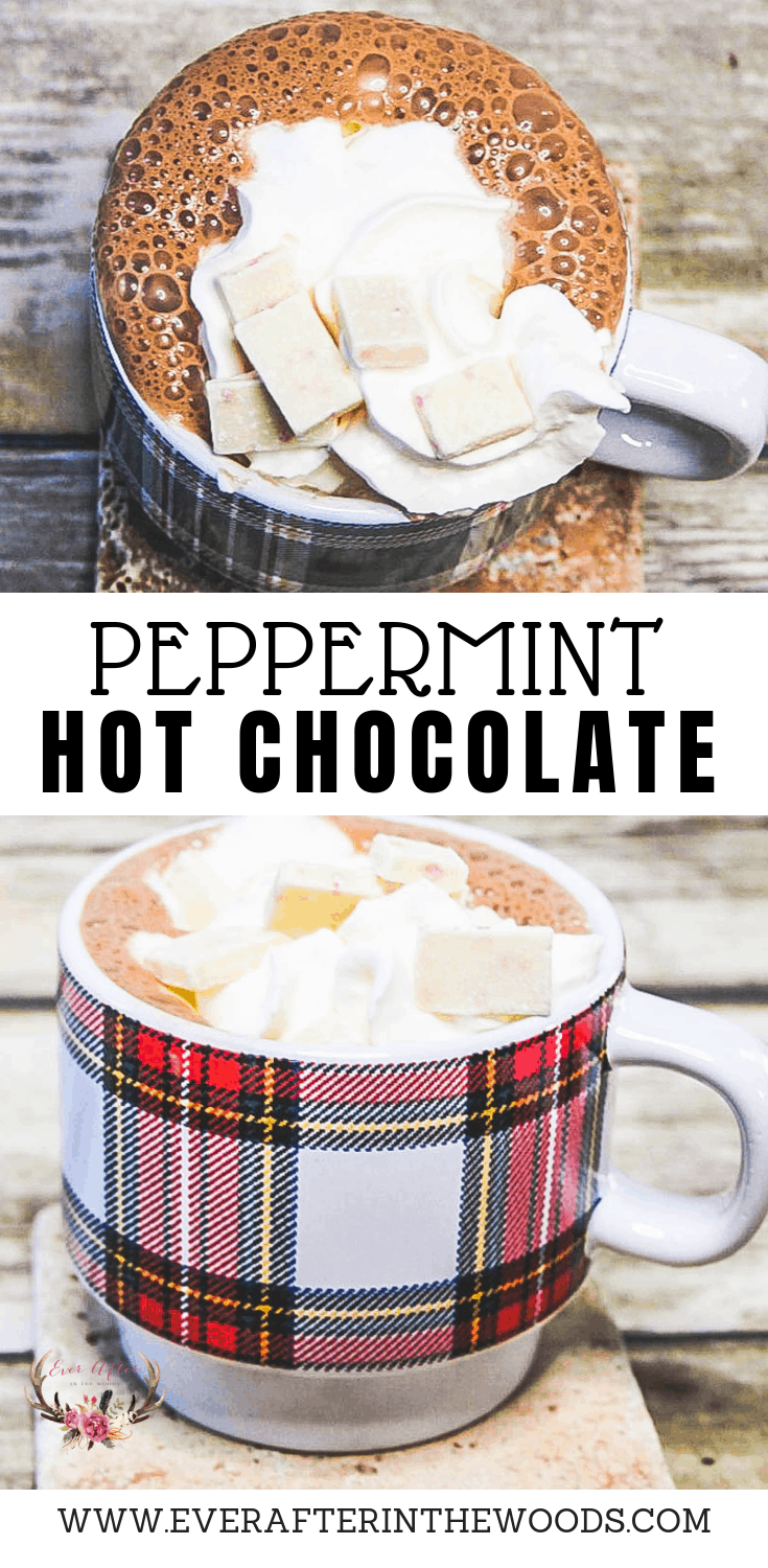 holiday peppermint hot chocolate