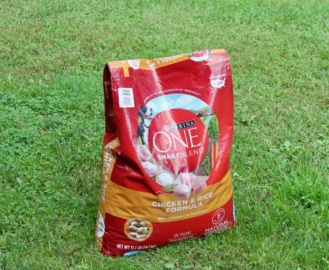 large bag of dry dog food