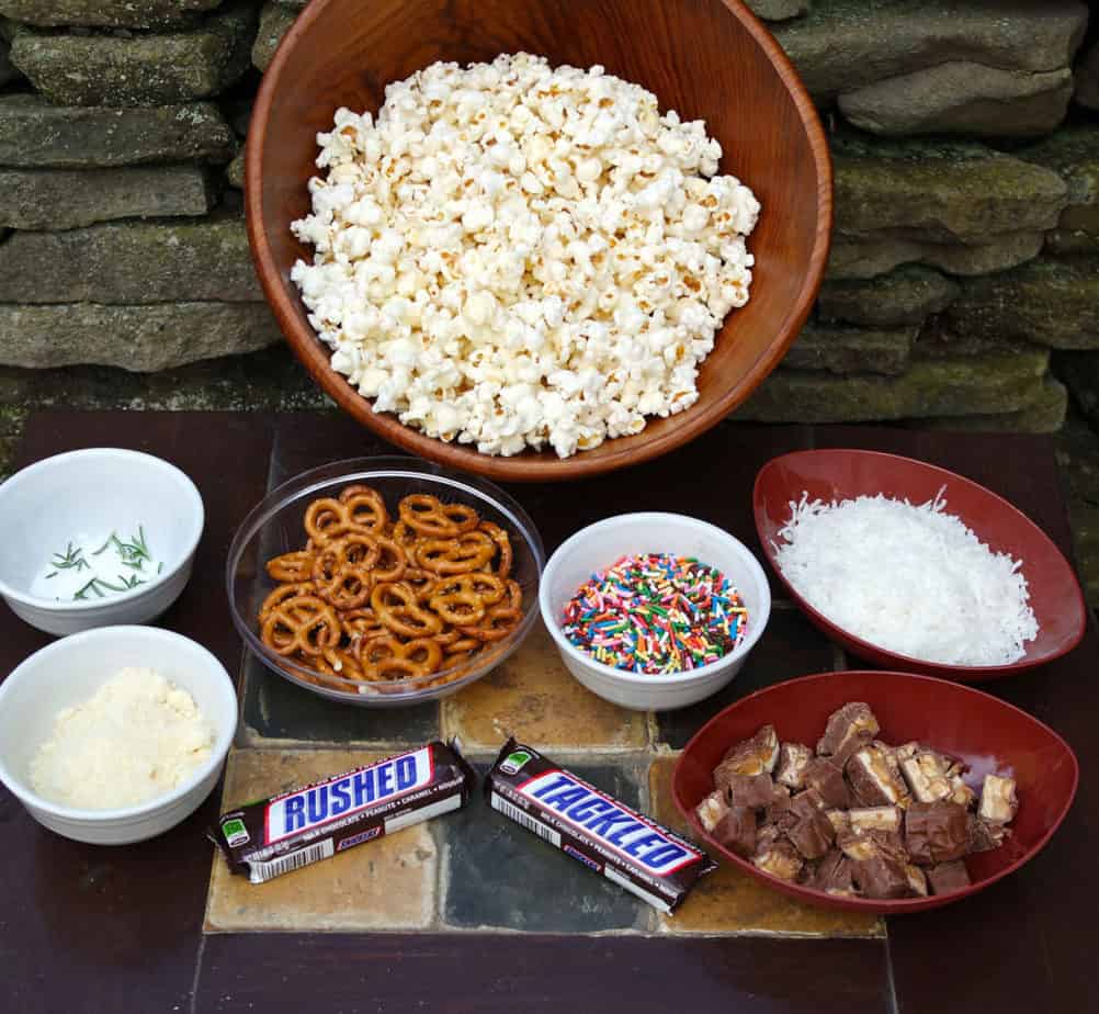 snickers-football-popcorn-buffet