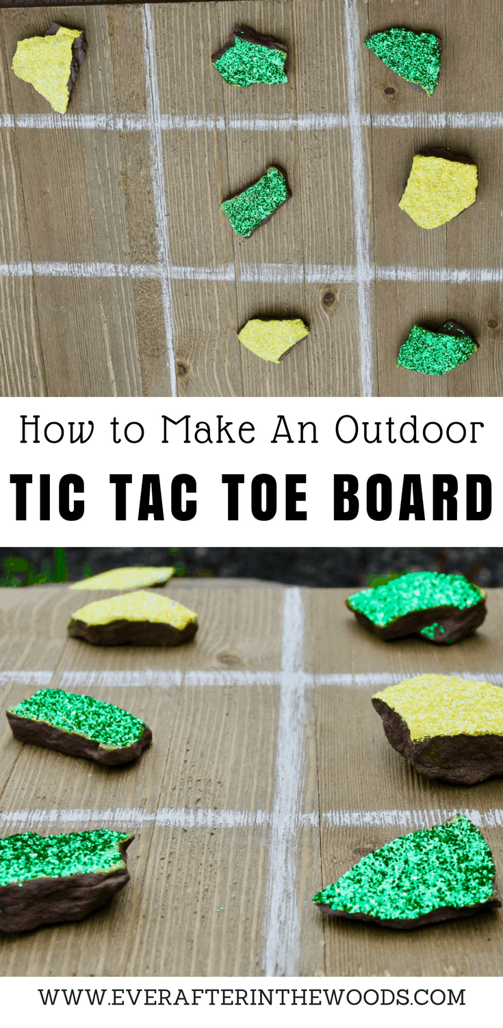how to make an outdoor tic tac toe board