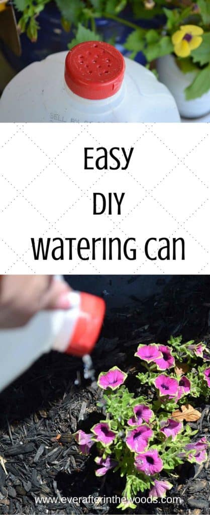 diy watering can from a milk jug life hack