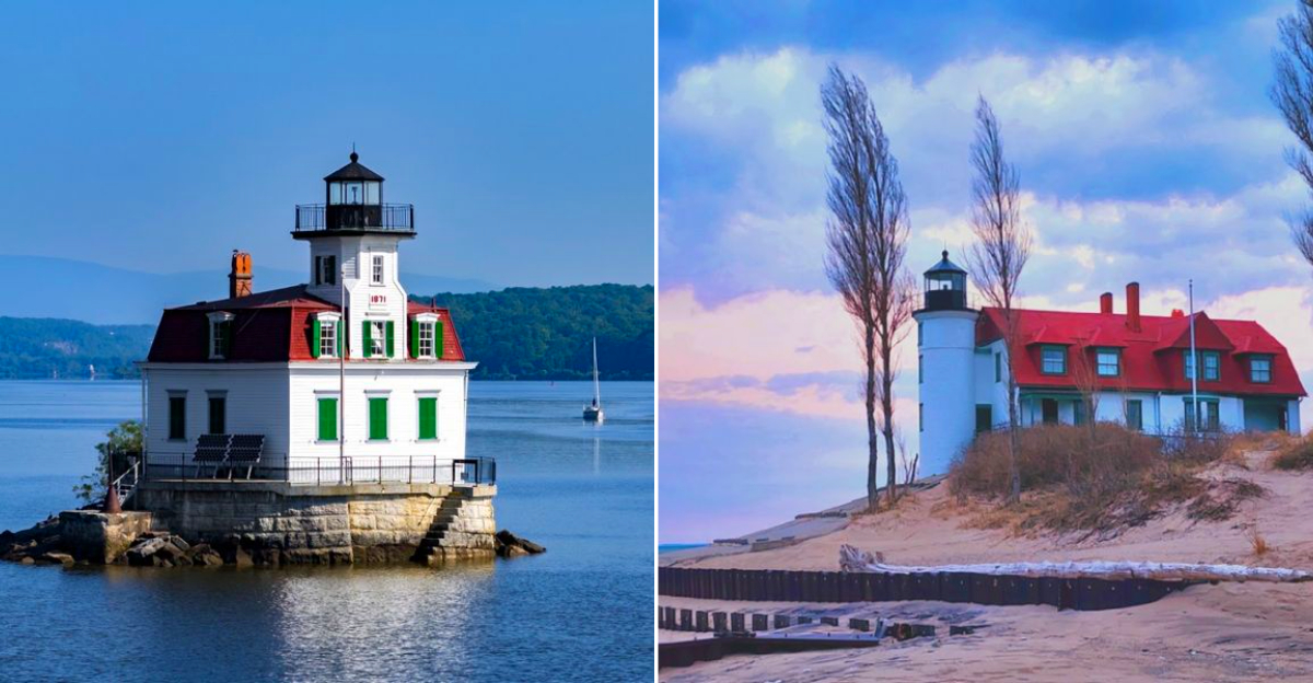Michigan Beaches Guarded By Old Lighthouses