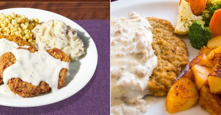 Virginia Chicken Fried Steak Plates That Barely Fit The Plate