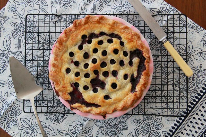 Marionberry Pie With Basil