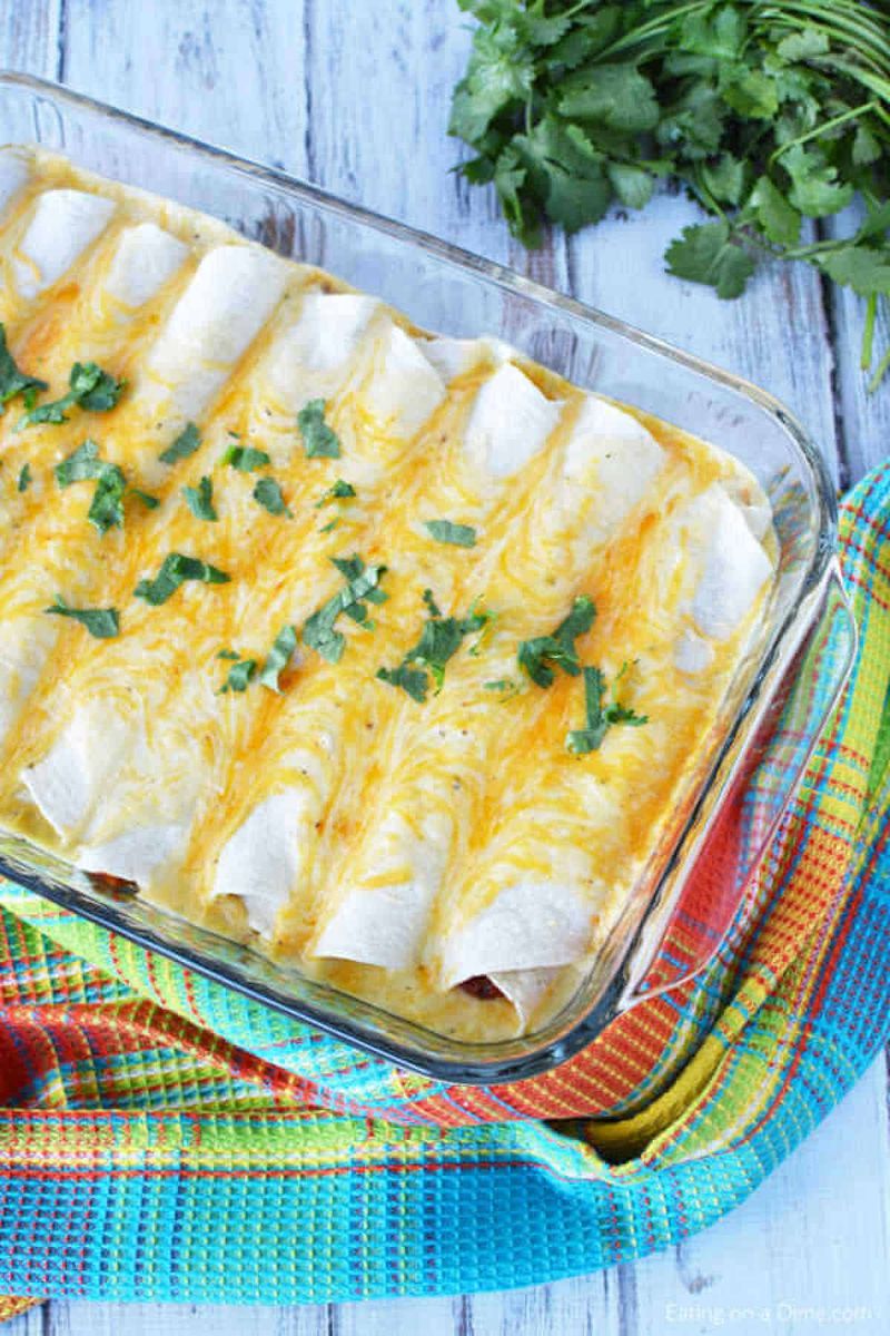 Creamy Chicken Enchiladas