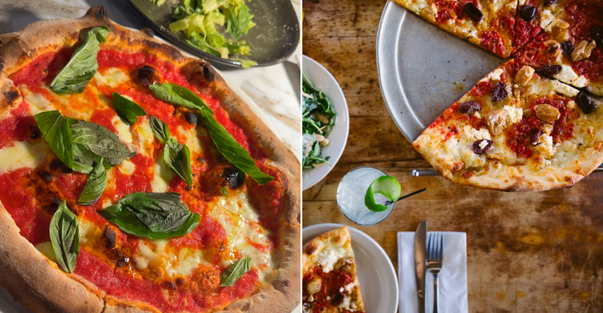 A thick, crispy Detroit-style pizza with sauce on top, served at a high-demand Michigan pizzeria