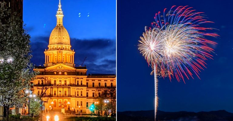 4th Of July Fireworks In Michigan