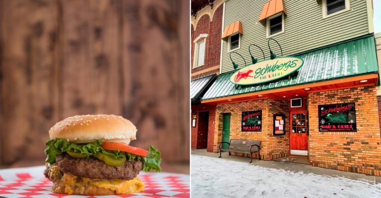A classic Michigan-style burger with caramelized onions on a soft steamed bun