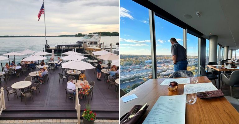 Michigan food spots with best views