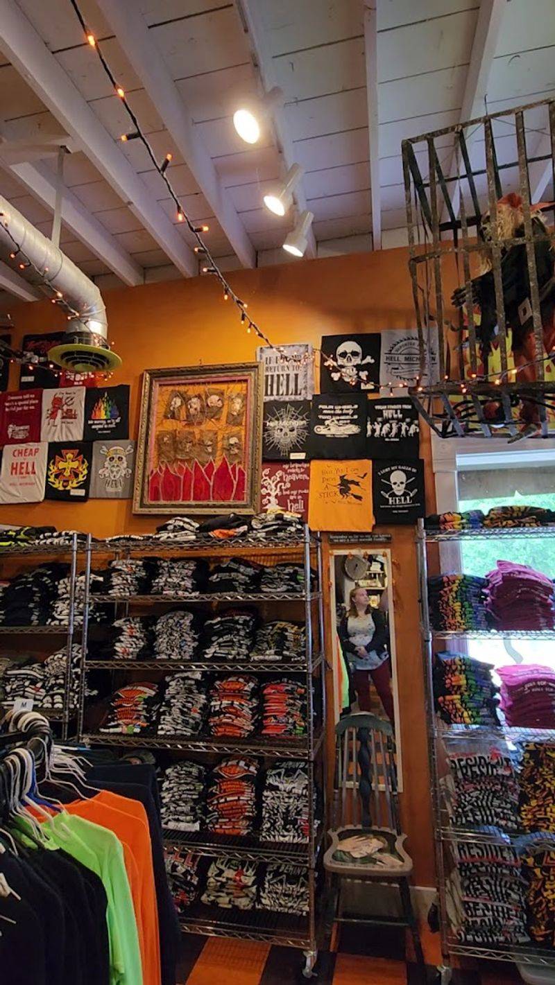 Hell: Screams Souvenirs From Hell And The Town’s Over-The-Top Branding