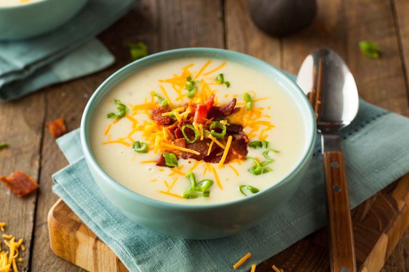 Loaded Mashed Potato Soup