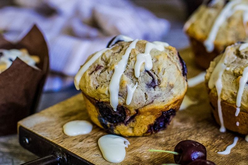 Classic Cherry Cobbler Muffins