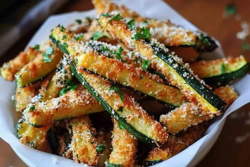 Crispy Parmesan Zucchini Fries