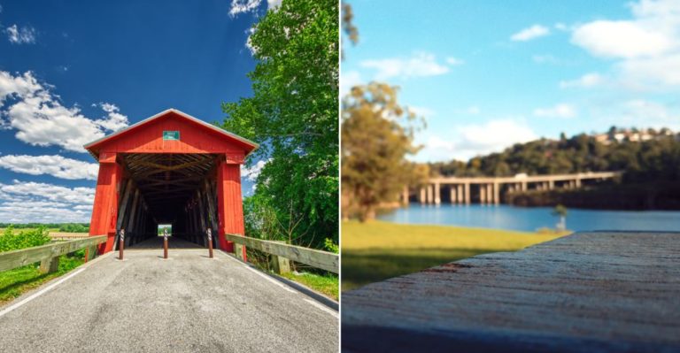 Historic Covered Bridges In Indiana That Look Like They Belong On A Postcard