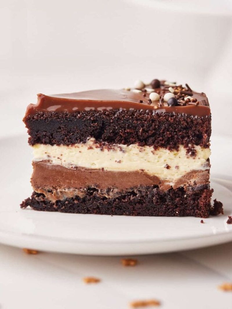 Tuxedo Chocolate Mousse Cake