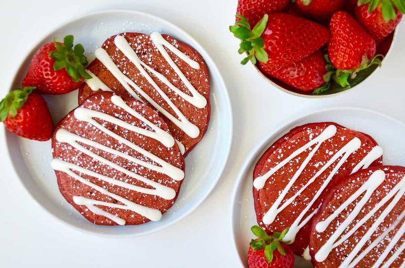 Red Velvet Pancakes