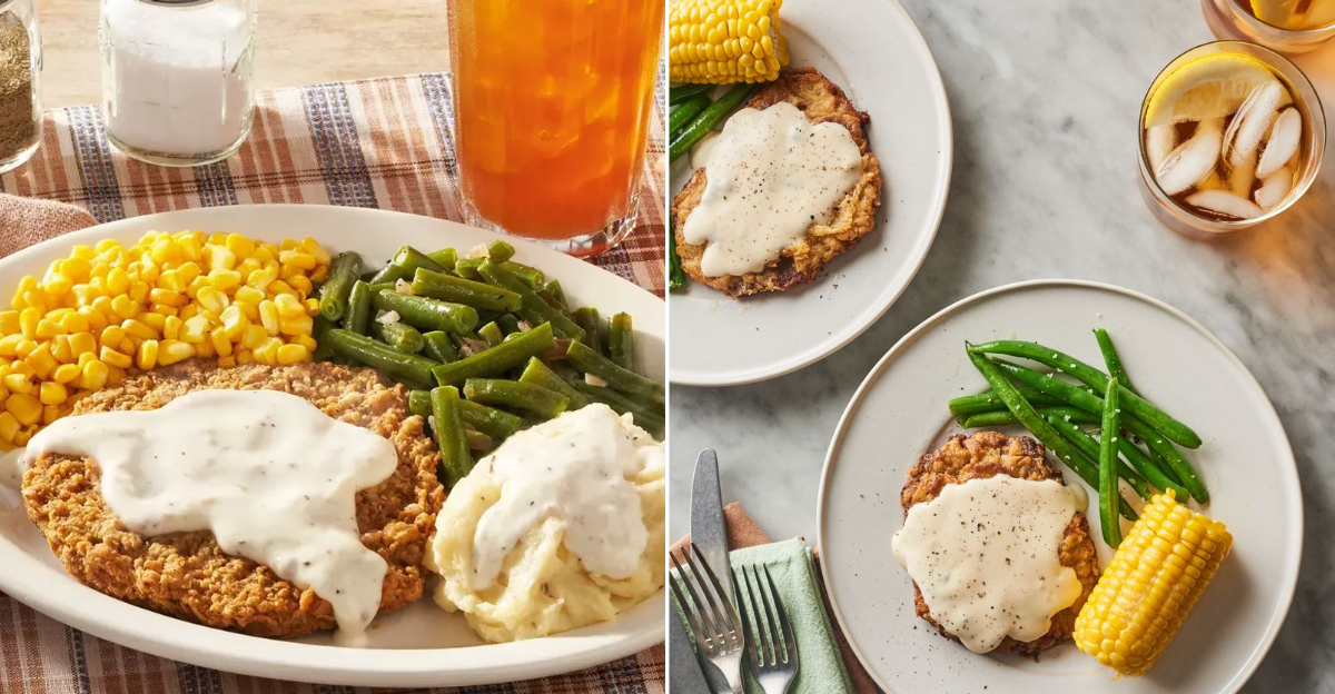 Louisiana Chicken Fried Steak Plates So Big They Practically Need Two Skillets