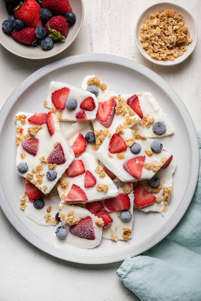 Berry Frozen Yogurt Bark