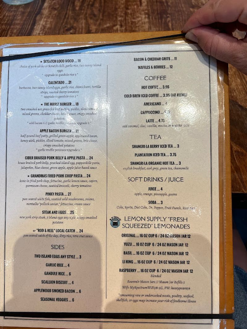 Menus Covered In Mystery Stains