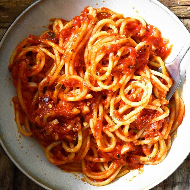 Spaghetti and Red Sauce