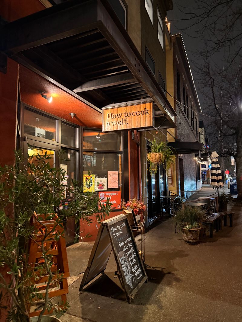 5. How to Cook a Wolf - Seattle, Washington