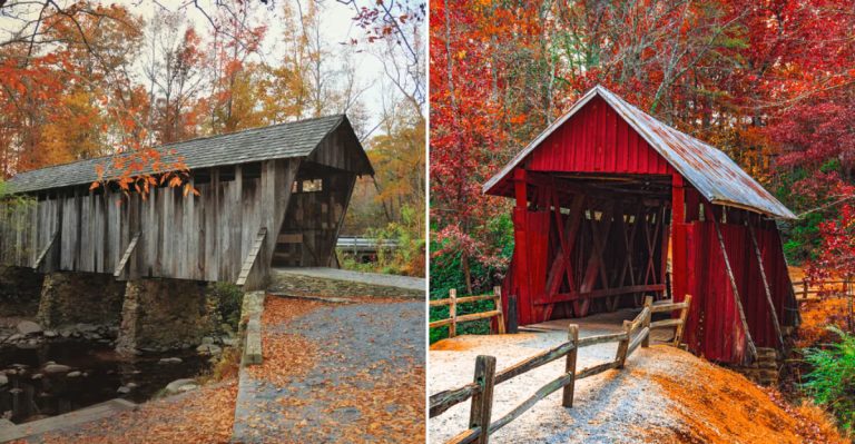 5 North Carolina Covered Bridges That Look Straight Out Of A Painting