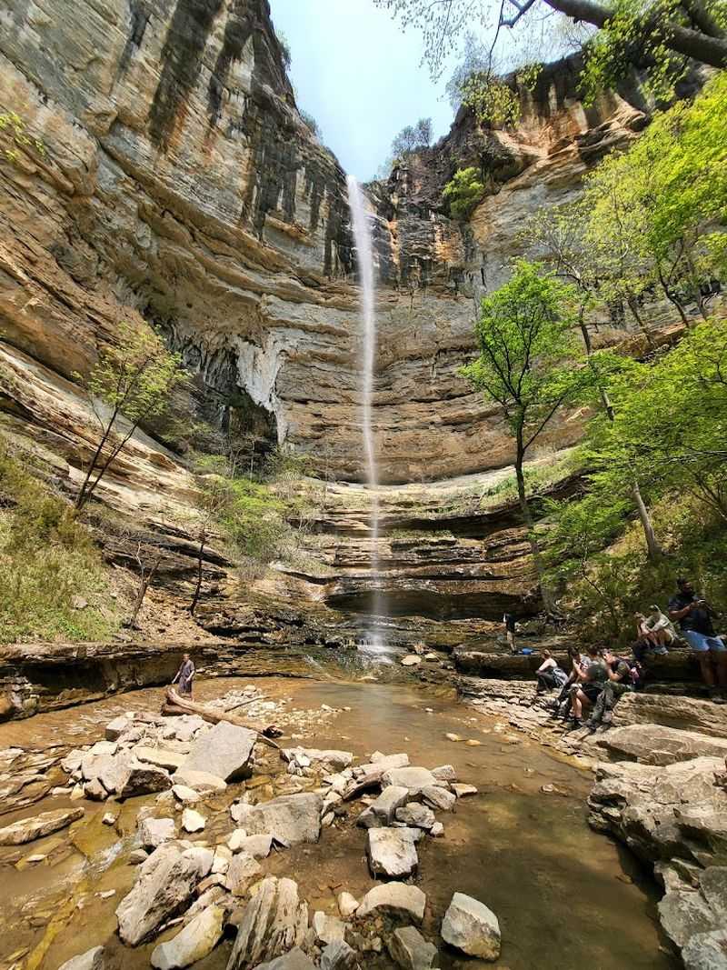 When The Canyon Suddenly Opens And The Waterfall Appears