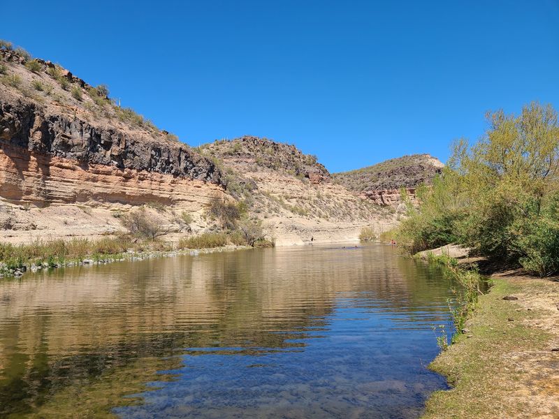A Blue Creek Running Through Red Rock Country