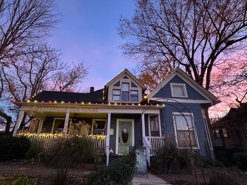 A Blue House Near The Square Sets The Scene