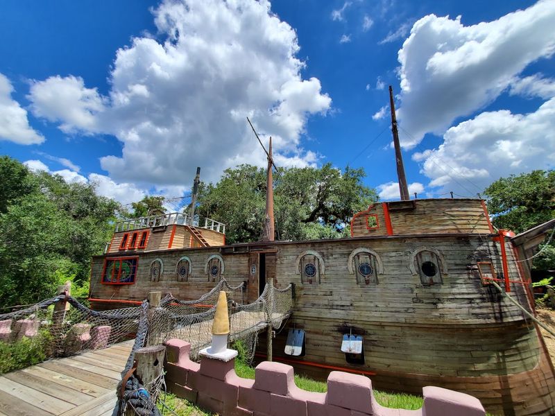A Boat Restaurant Floats Right Next To The Castle A Boat Restaurant Floats Right Next To The Castle
