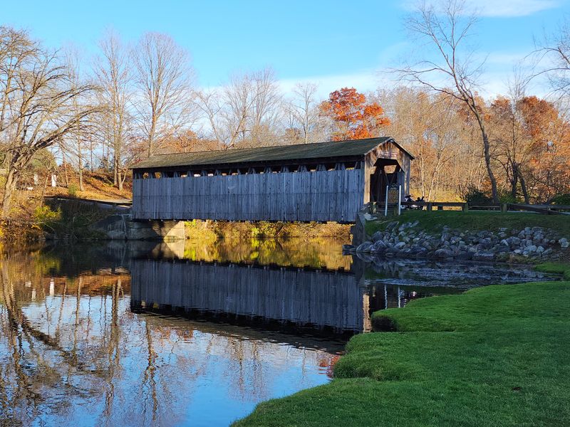 One of Michigan's Last Three Covered Bridges