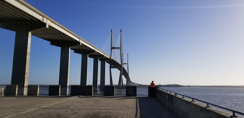 A Bridge So Tall It Doubles As A Town Landmark