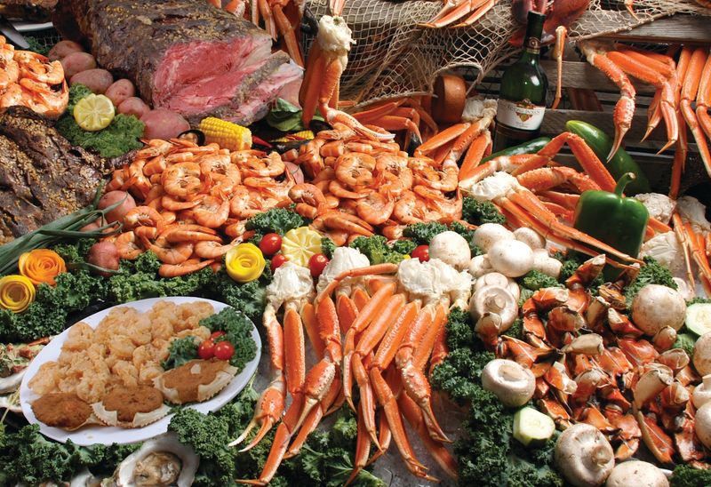A Buffet Loaded With Over 170 Items