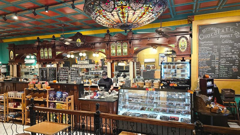 A Candy And Coffee Shop Is Attached A Candy And Coffee Shop Is Attached