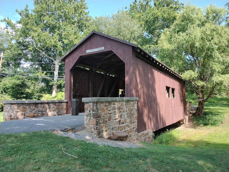 A Covered Bridge That Adds Old-World Charm To The Grounds