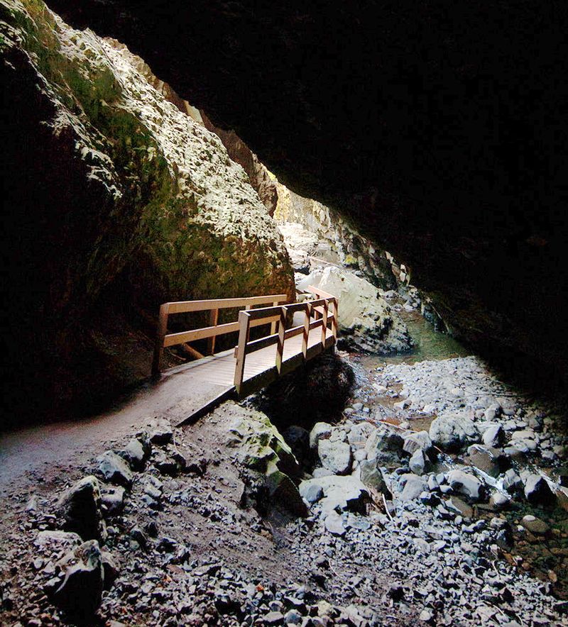 A Creek-Carved Cave Waits In The Cascade Foothills