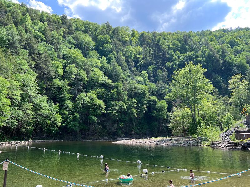 A Designated Swimming Area Keeps Families At Ease