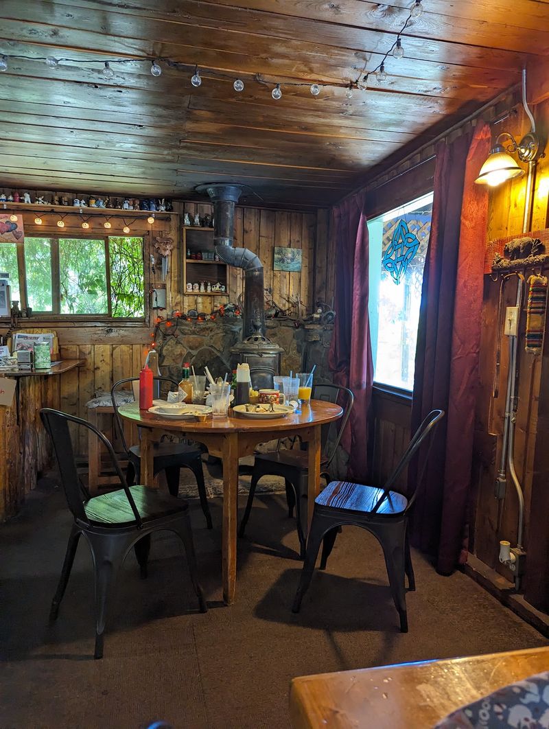 A Dining Room With Buttons, Pine, And Personality