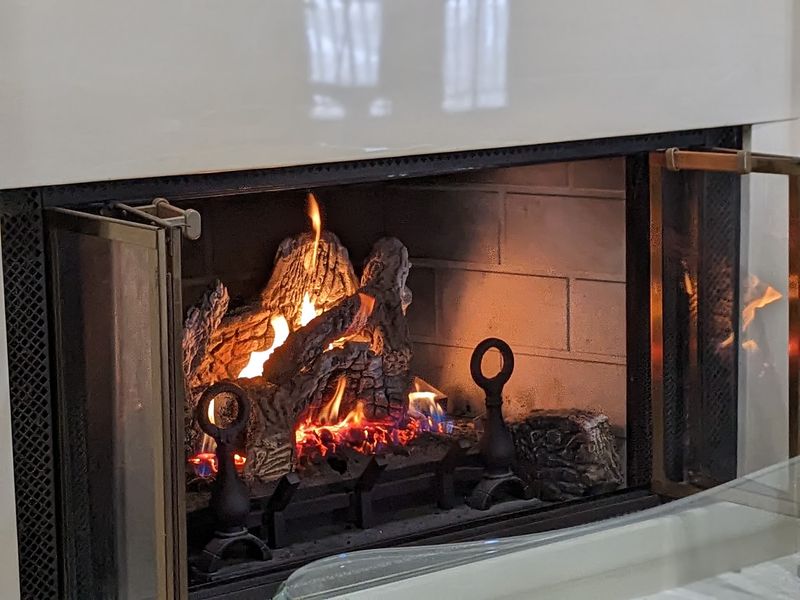 A Fireplace Changes The Evening Plan