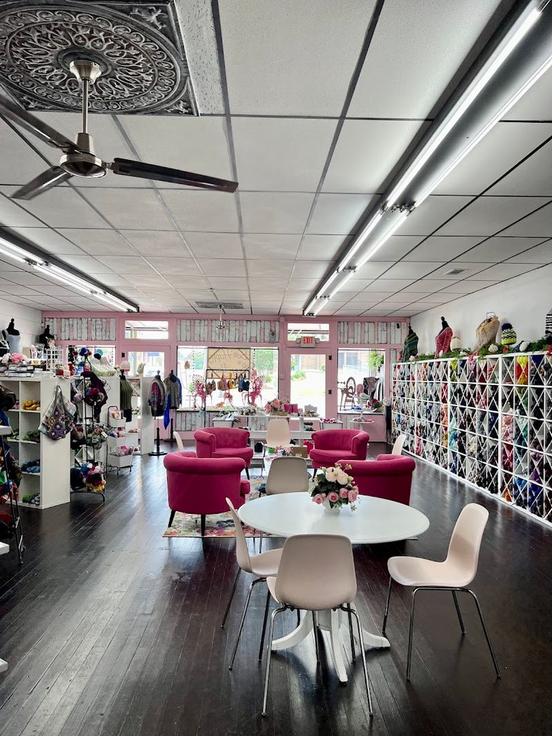 A Floor-To-Ceiling Rainbow Of Yarn A Floor-To-Ceiling Rainbow Of Yarn
