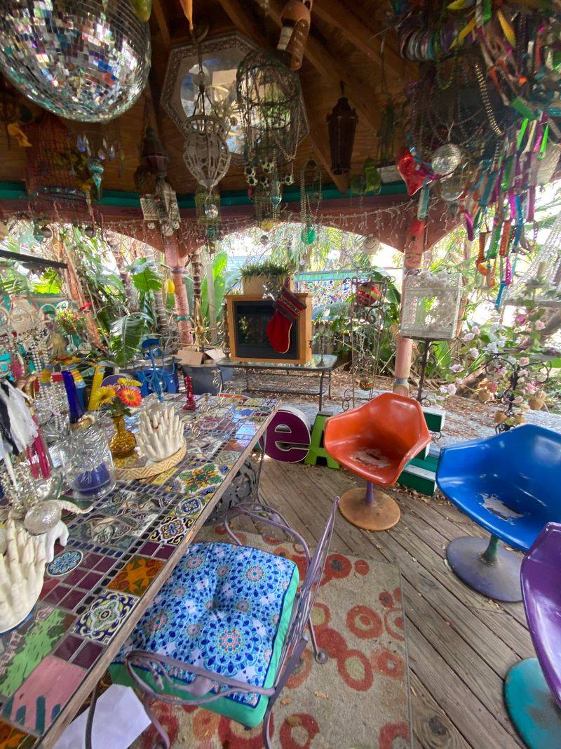 Finding Shade In The Gazebo