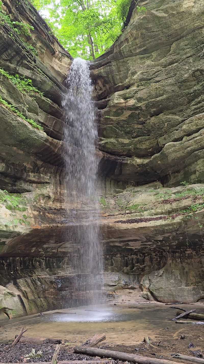 A Free Waterfall Waiting At The Far End Of A Famous Park