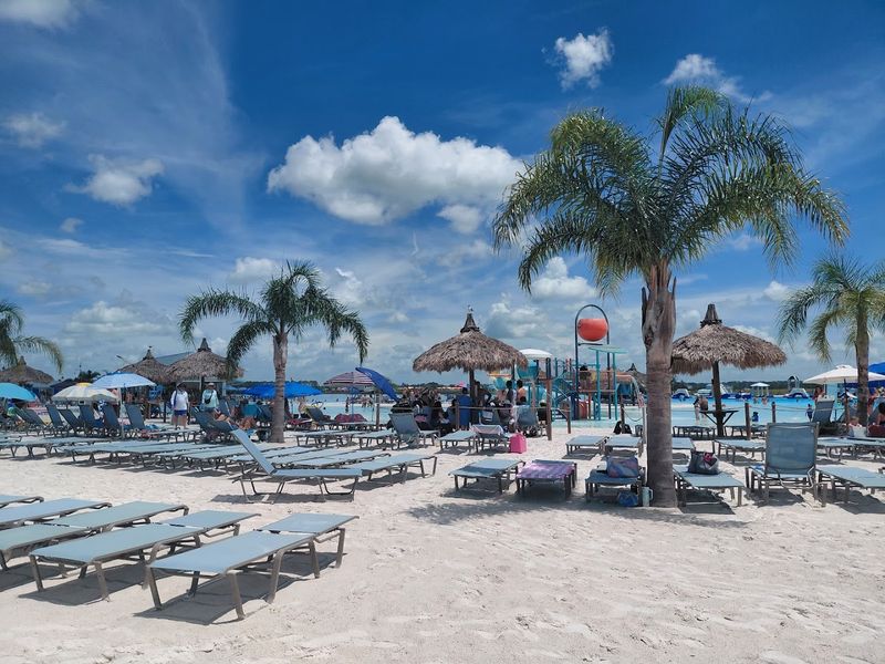 The White Sand Beach Atmosphere Feels Genuinely Tropical