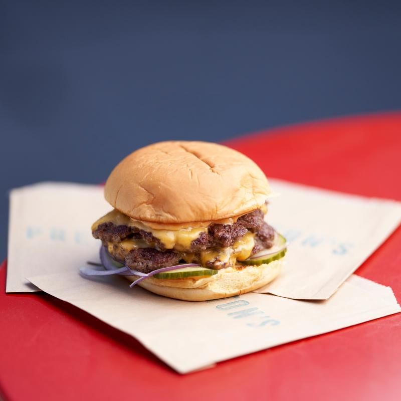 Mushroom Burger First Bite