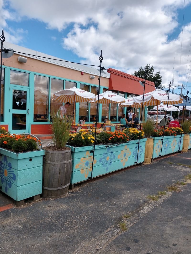 A Gas Station Turned Fiesta Spot