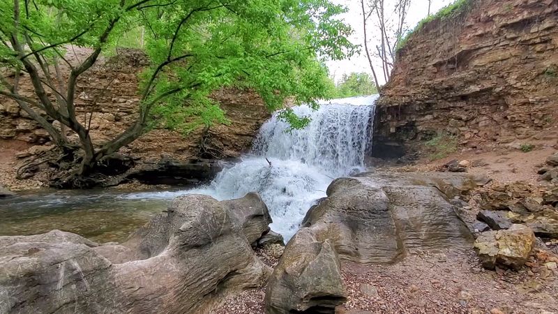 A Gentle Waterfall Hidden In The Trees A Gentle Waterfall Hidden In The Trees