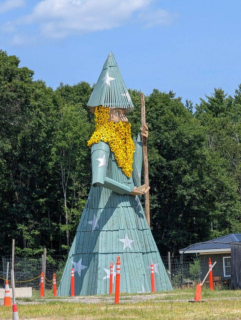 A Giant Winter Wizard Is Watching Over The Forest A Giant Winter Wizard Is Watching Over The Forest